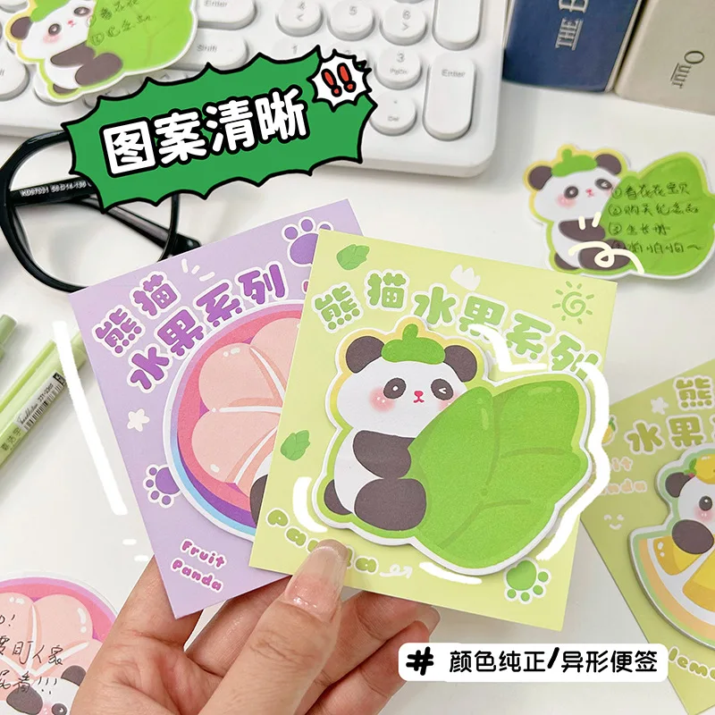 60 pcs/lot Kawaii Panda Fruit Memo Pad Sticky Note Cute N Times Stationery Label Notepad Post School Supplies