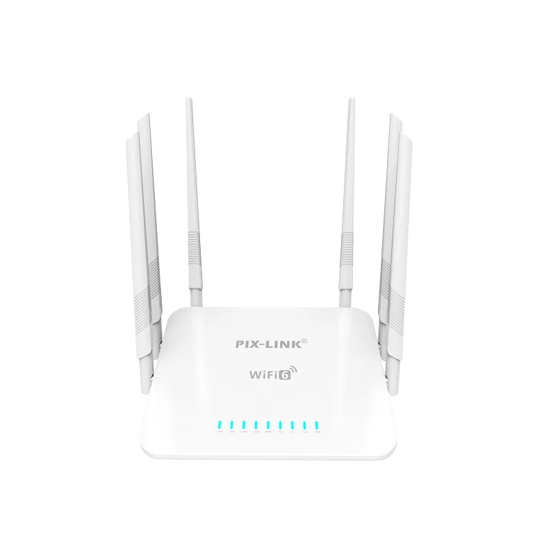 Roteador de banda dupla WIFI6 de 4 fluxos com tecnologia Wi-Fi 6 alcançue velocidades de até 3 Gbps suporta todos os padrões anteriores de 802.11 e um