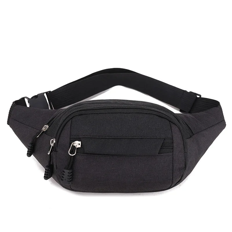 

Men's Breast Package Waterproof Outdoor Sports Bag Canvas Pouch Korean-style Waist Bag Fanny Pouch Crossbody Male Banana Bag