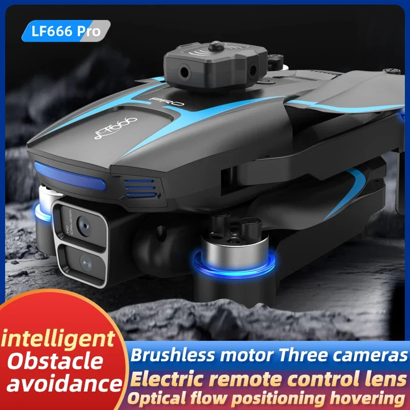 2025 LF666 Pro LED عرض الطاقة بدون طيار 8K المهنية HD كاميرا طوي كوادكوبتر تجنب العوائق فرش RC درون اللعب #2