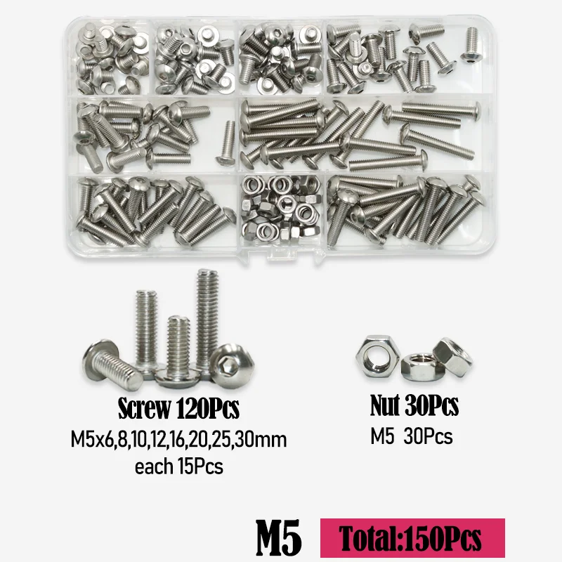 Innen sechs kant schraube 2,5 Edelstahl Messing Einsatz mutter Set m2, 5 m3 m4 Gewinde gerändelte Einbettung einspritz muttern für den 3D-Druck – Detail 10