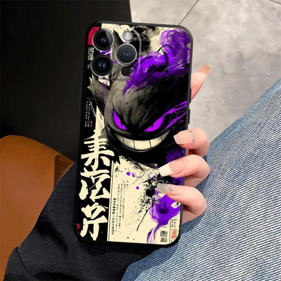 Hot Anime Pokemon Funda Phone Cover Phone Case for Apple iPhone Air XR XS MAX 12 17 Pro Max 15 Pro 7 8 14 11 13 16 view 6