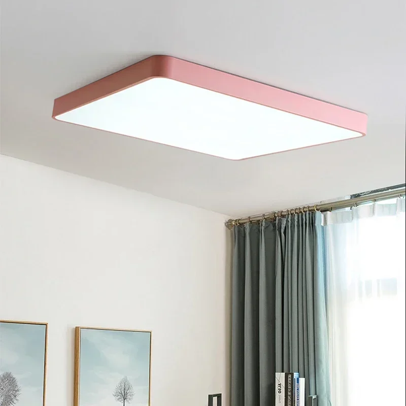 

Nordic Living Room Ceiling Light Modern Minimalist Bedroom Bedside Balcony Square Ceiling Lamps Household Indoor Lighting