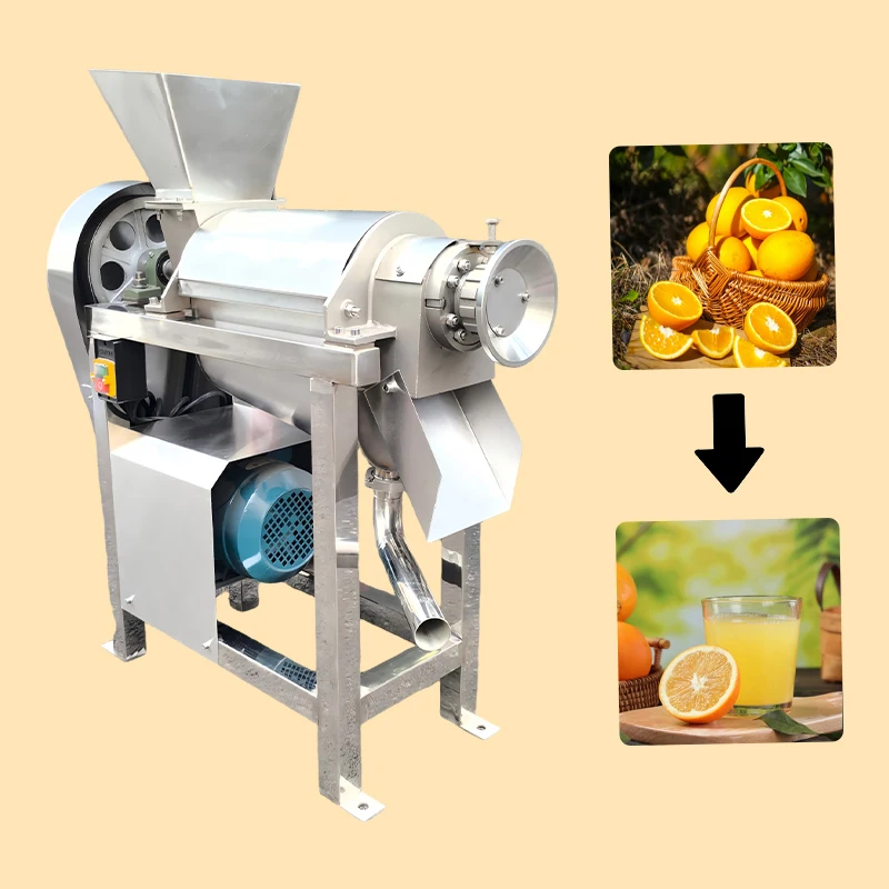 Industrial Mango Juice Making Machine Fruit Orange Slow Cold Press Lemon Juicer Machine Spiral Vegetable Extraction Equipment
