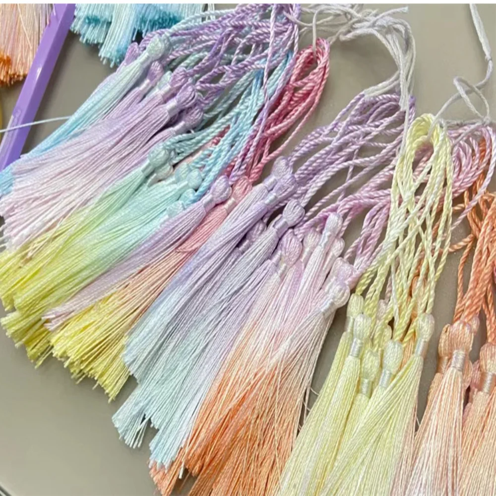 

Hanging Rope Soft Diy Tassels Silk Tassels Colorful Bookmark Tassels For Home Decor Bookmark Decoration Gift Wrapping