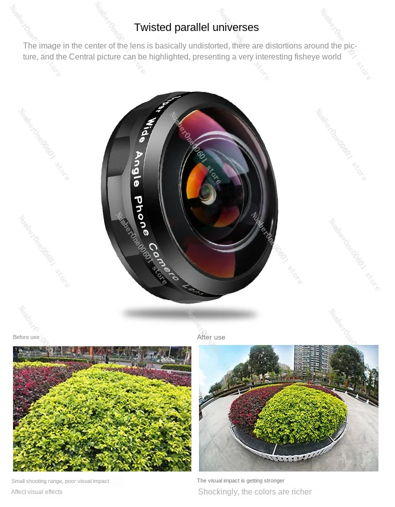 8MM HD 238 Degrees Super Fisheye HD No Dark Corners Suitable for Smart Phones