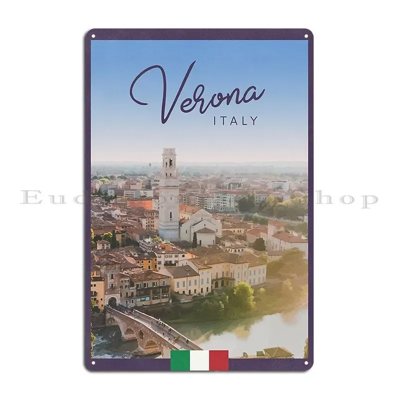 Verona Italy Metal Sign Mural Cinema Cinema Customized Club Tin Sign Poster