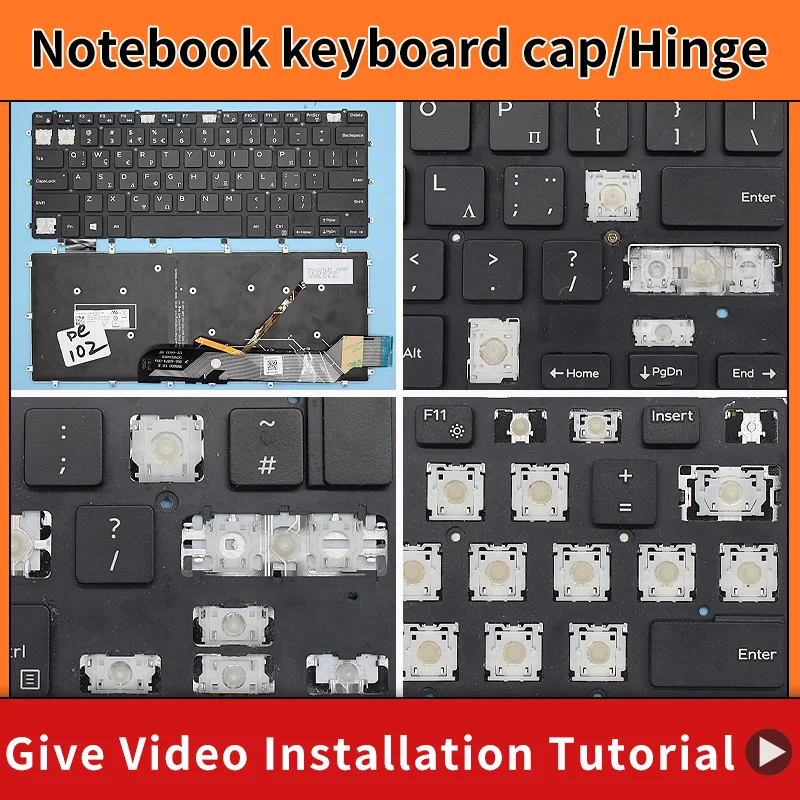 Substituição Keycap para Dell Teclado, Chave Cap Dobradiça, Dell XPS15 9550 9560 9570 P56F Precision 5510 m5520 m5530 0GDT9F