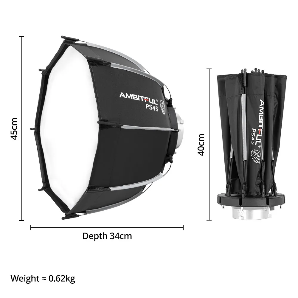 سوفت بوكس بافل مع شبكة قرص العسل ، صغيرة سريعة التحرير ، مثبت باونس ، مثمن ، سوفت بوكس خارجي ل SL60 ، FL80 ، فلاش ليد ، PS45 SE ، 45