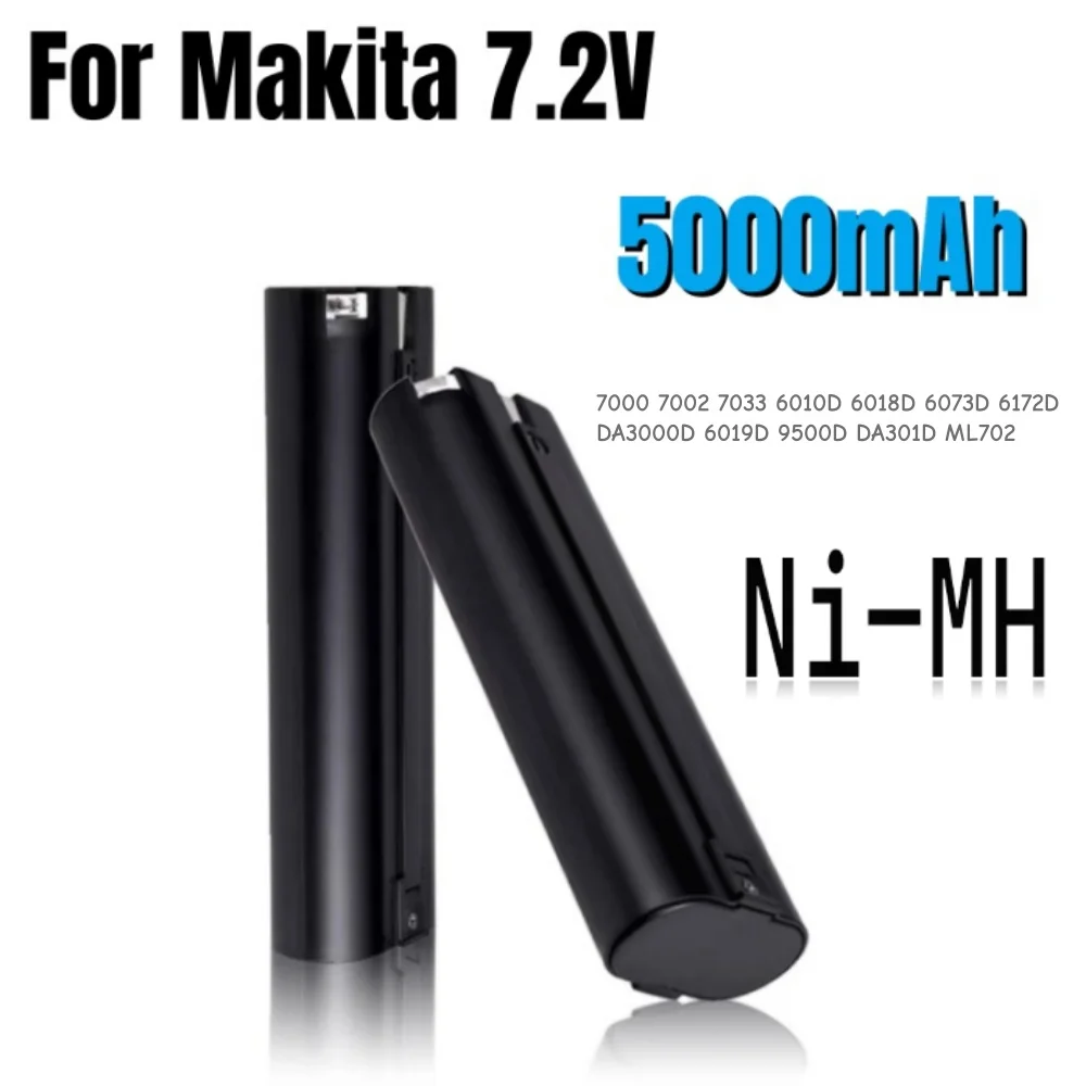 

НОВАЯ замена Ni-Mh аккумулятора 7,2 В, 5,0 Ач для Makita 7000 7002 7033, 6010D 6018D 6073D 6172D DA3000D 6019D 9500D DA301D ML702