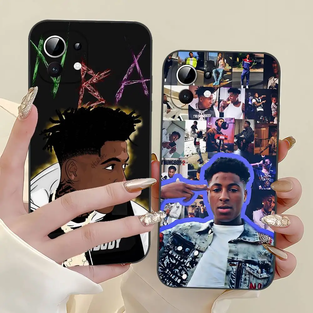 

Rapper Y-Young B-Boy Phone Case Black With For Xiaomi 11 12 Redmi Note 11 5G 8T 9A 9 10T 8Pro 9 12S Ultra