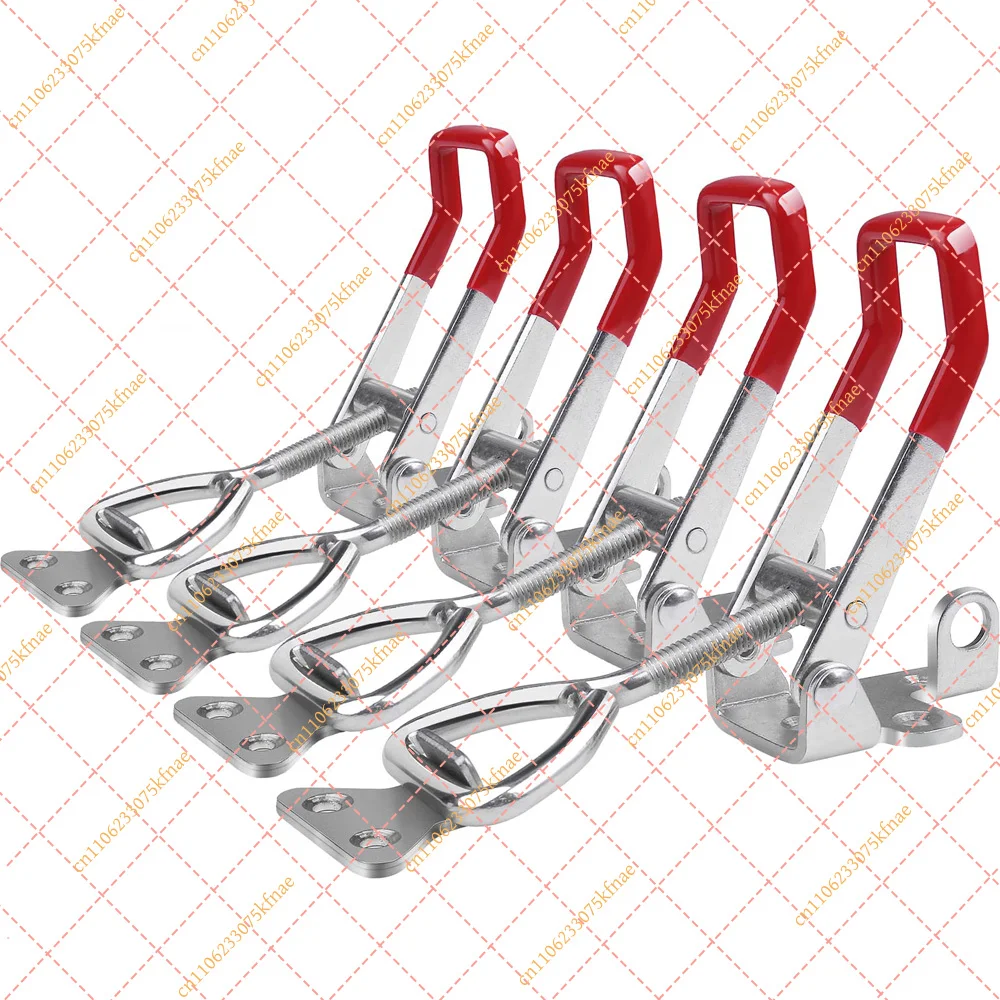 4003 Heavy Duty Toggle Latch Clamp Adjustable With Lock Hole 600kg/1320Lbs For Toolbox Jig Smoker Lid