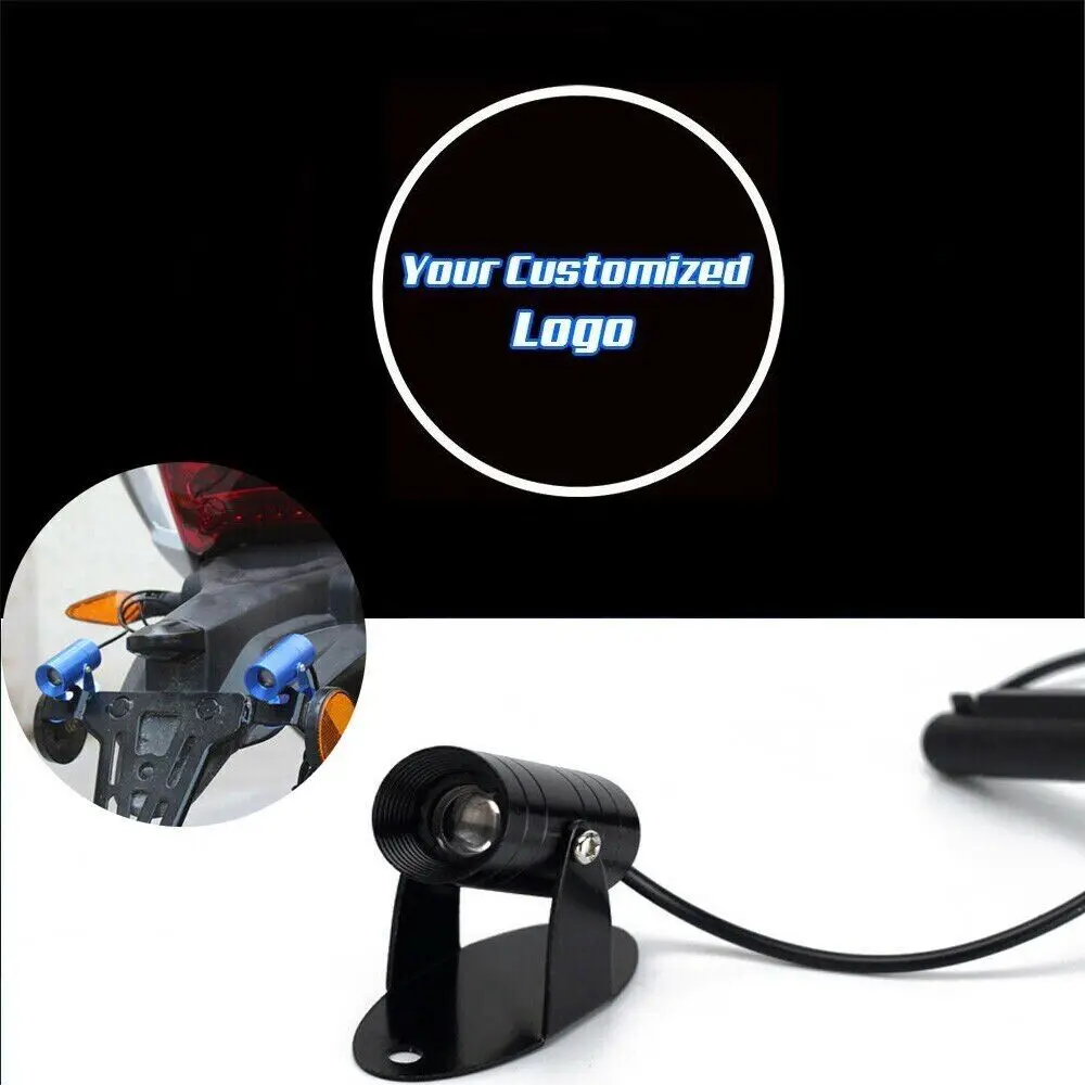 1X Your Personalized Customized Symbol LED Projector Universal Motorcycle Ghost Shadow Light