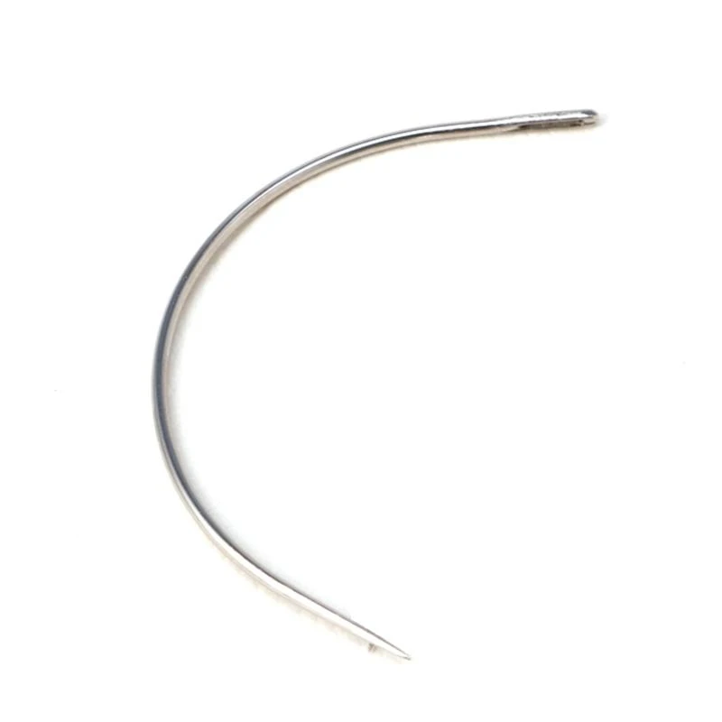 L43A C Type Curved Mattress Needles Set of 25 Hand Sewing Home Household Repair Tool for Beginners Crafts Weaving