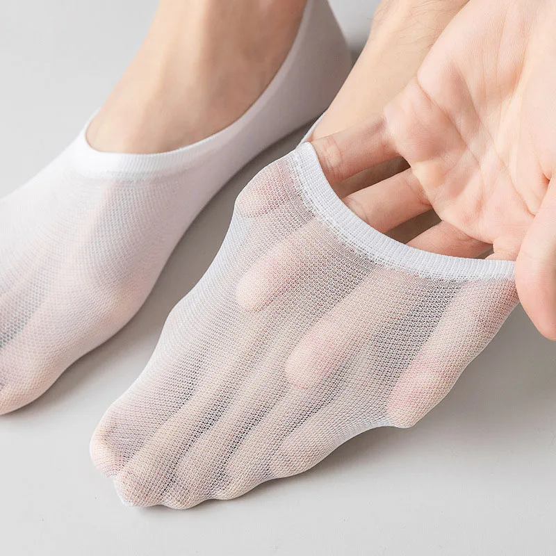 5 Paar Herren socken Baumwolle atmungsaktiv lässig No-Show-Socke atmungsaktiv ultra dünne bequeme weiche elastische unsichtbare Boots sokken