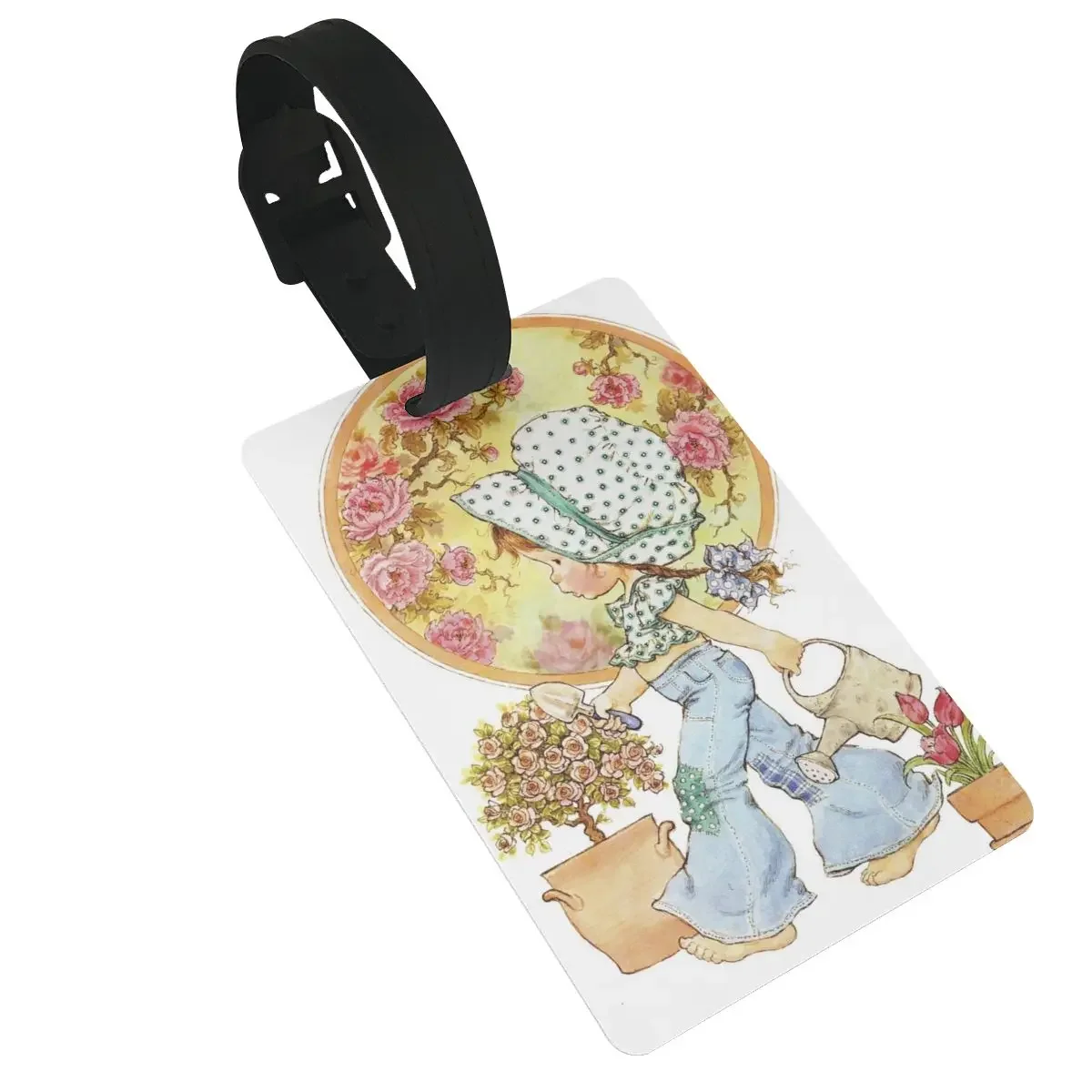 

Sarah Kay Swing Girl Luggage Tags Suitcase Accessories Travel Fashion Baggage Boarding Tag Portable Label Holder ID Name Address