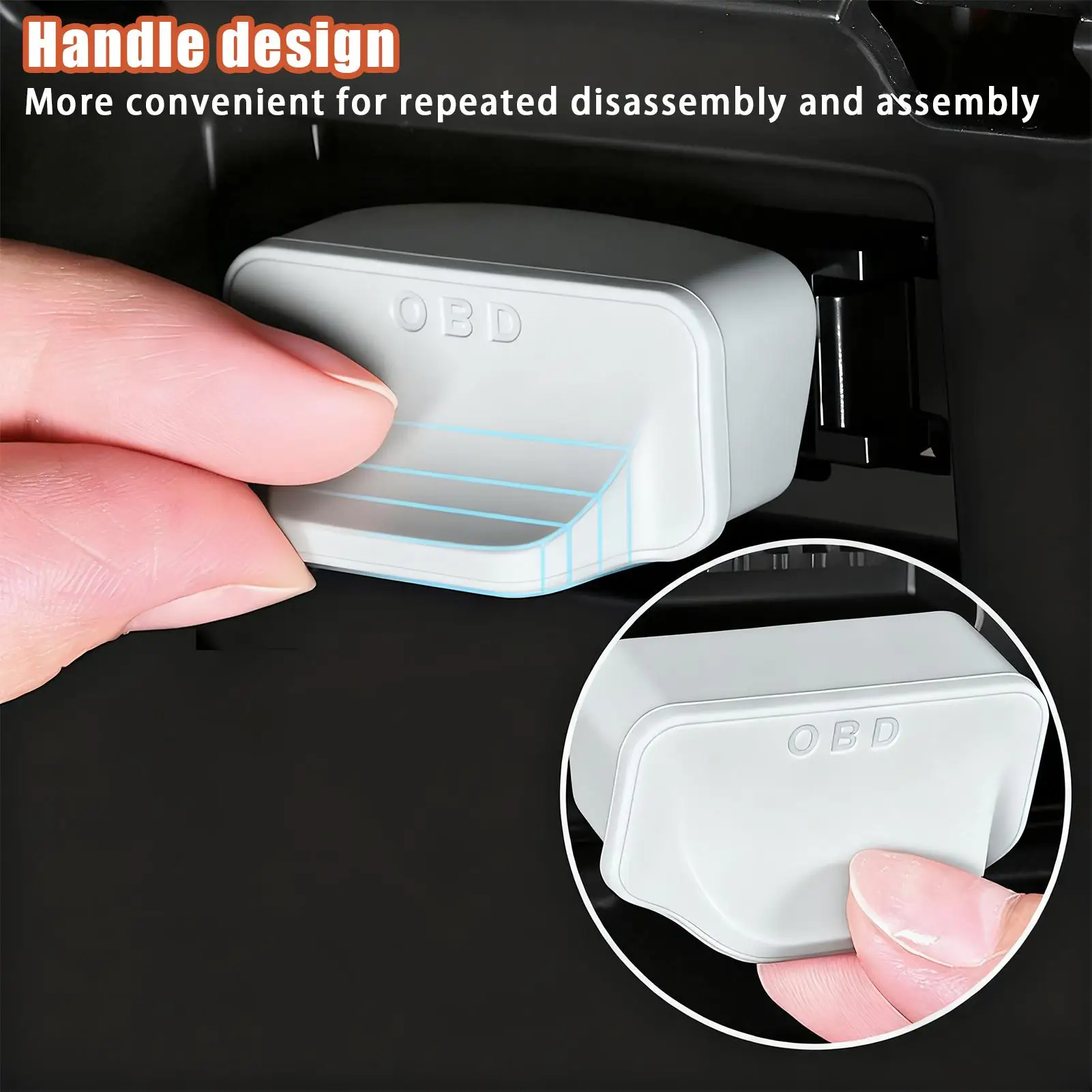 OBD Port Cover OBD Protective Dust Cover Interface Connector Protector For Cargo Golf Cart Sedan Truck SUV Van RV Automotive
