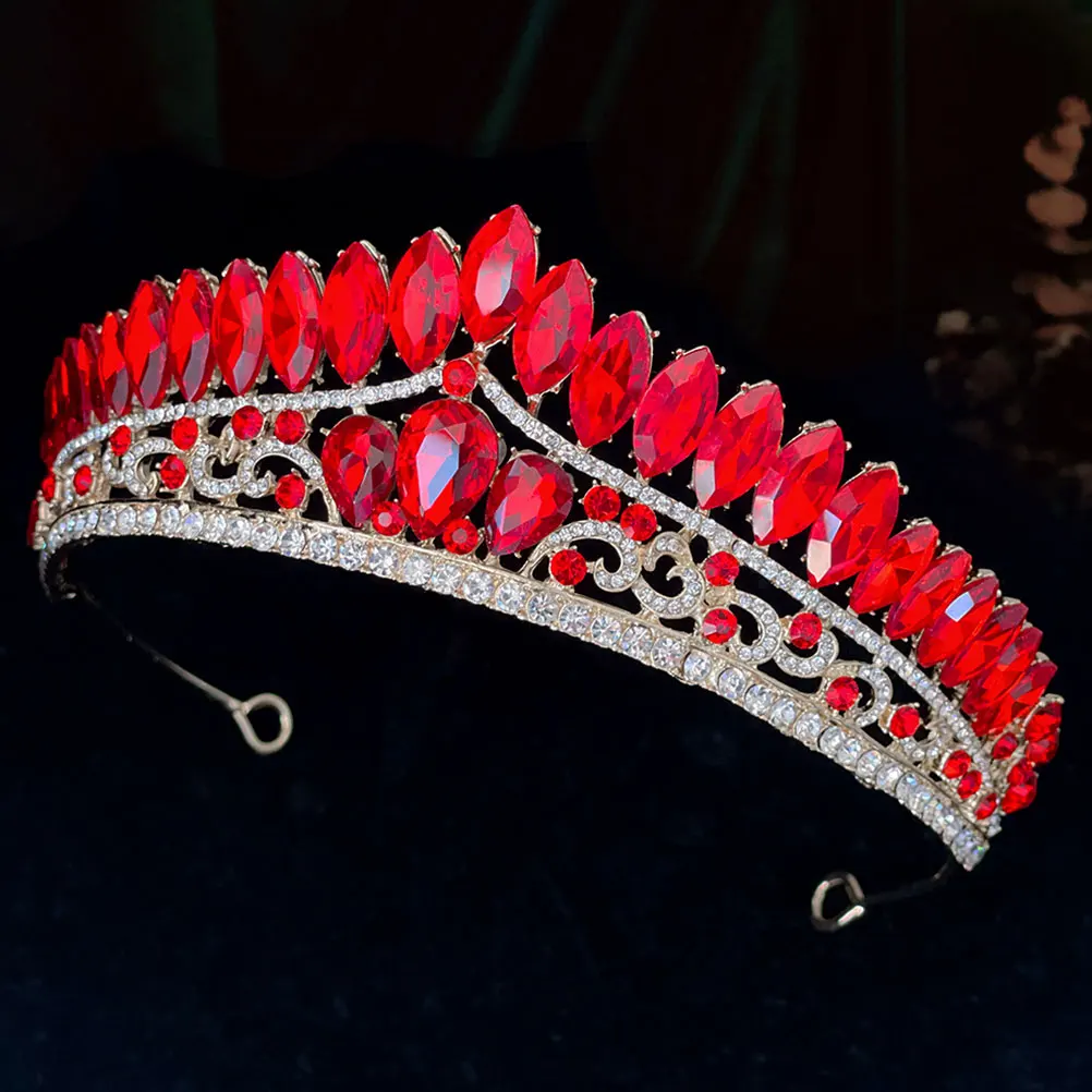 

Rhinestone Crown Hair Accessory Headpieces Bridal Headb Wedding Party Formal Events Elegant Tiara Glitter Accessories