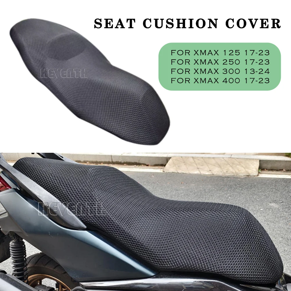 

Motorcycle Seat Cushion Cover For Yamaha X-MAX 125 250 300 400 XMAX300 3D Waterproof Breathable Mesh click Seat Cushion Cover