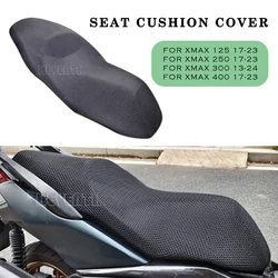 Motorcycle Seat Cushion Cover For Yamaha X-MAX 125 250 300 400 XMAX300 3D Waterproof Breathable Mesh click Seat Cushion Cover
