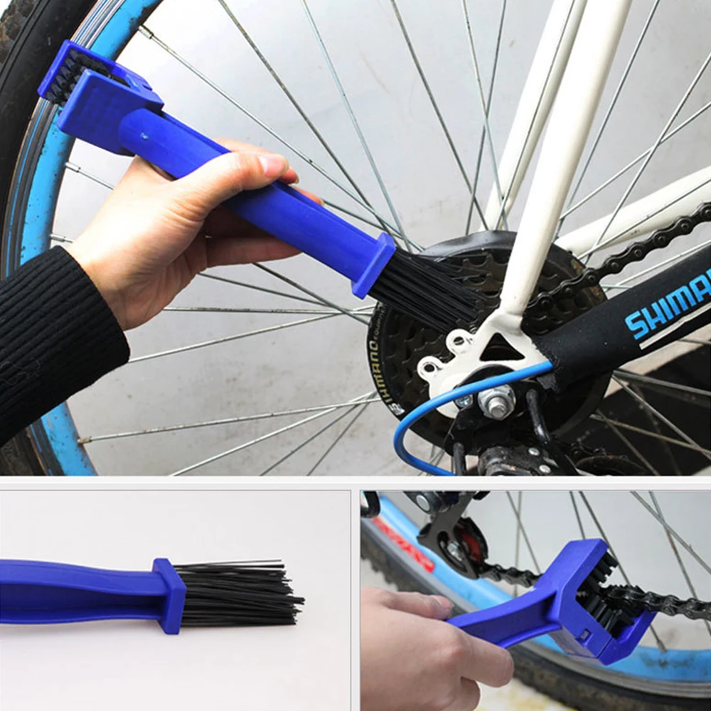 Bicycle Chain Flywheel Cleaning Bicycle Disc Cleaning Tool Kit Cleaner Maintenance Tools Chain Washer Brush Set or 1pc Brush