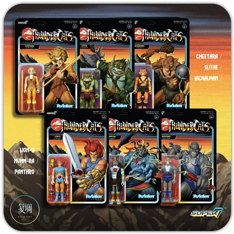 Figura de Acción Coleccionable Auténtica de Thundercats G1 de Super7, Lion O, Mumm Ra, Panthro, Articulada, Anime, Juguete, Regalo para Niños