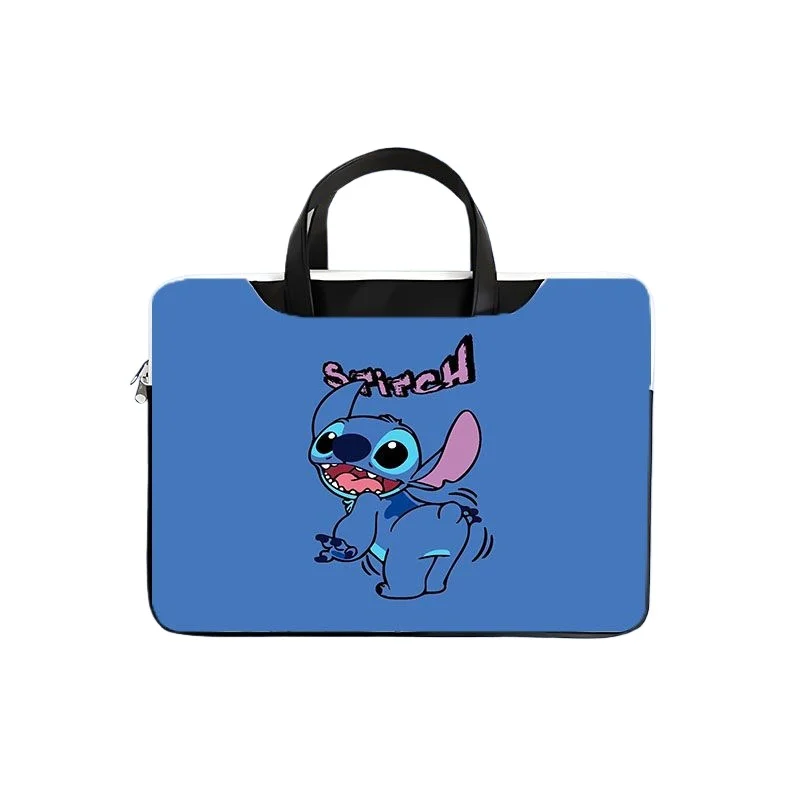 Disney Stitch Laptop Bag Case 13 14 15 16 17 15.6 Inch Notebook Bag For Macbook Air Pro Computer Shoulder Handbag Briefcase Bag