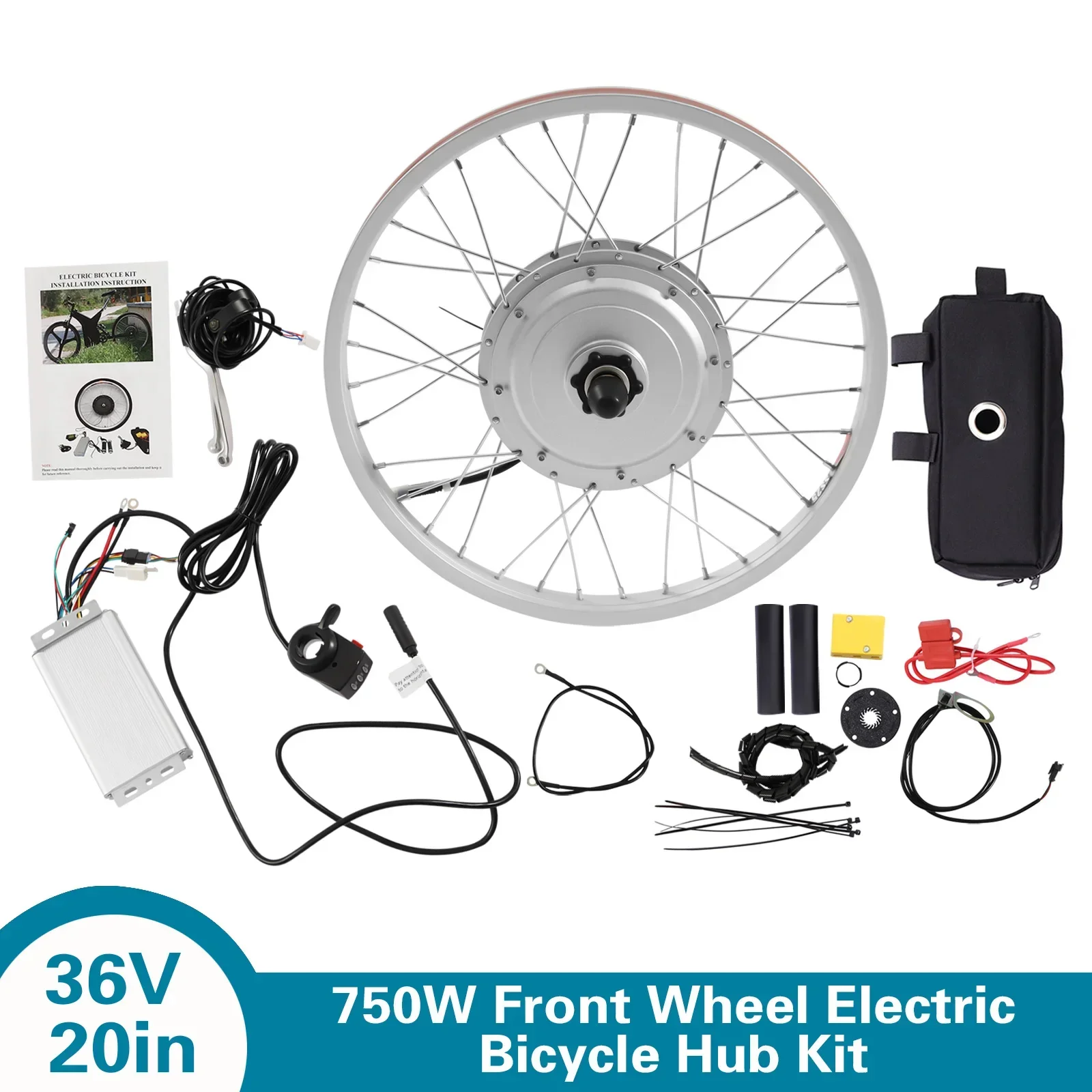 36V 750W Elektrofahrrad Vorderrad 20-Zoll Ebike Umbausatz Nabe Fahrrad Umbausatz Elektrofahrrad – Detail 1