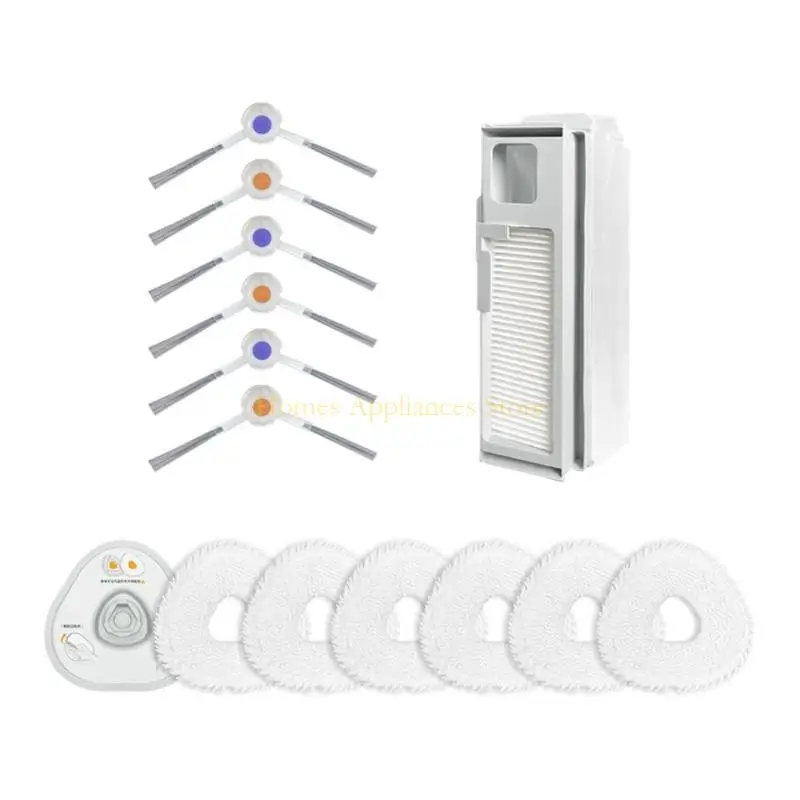 

D0AB PAND PADS RAGS Vacuum Cleaners Запчасти для швабры боковой щетка запасные детали для швабры Материал ABS для NARWAL J4/J4