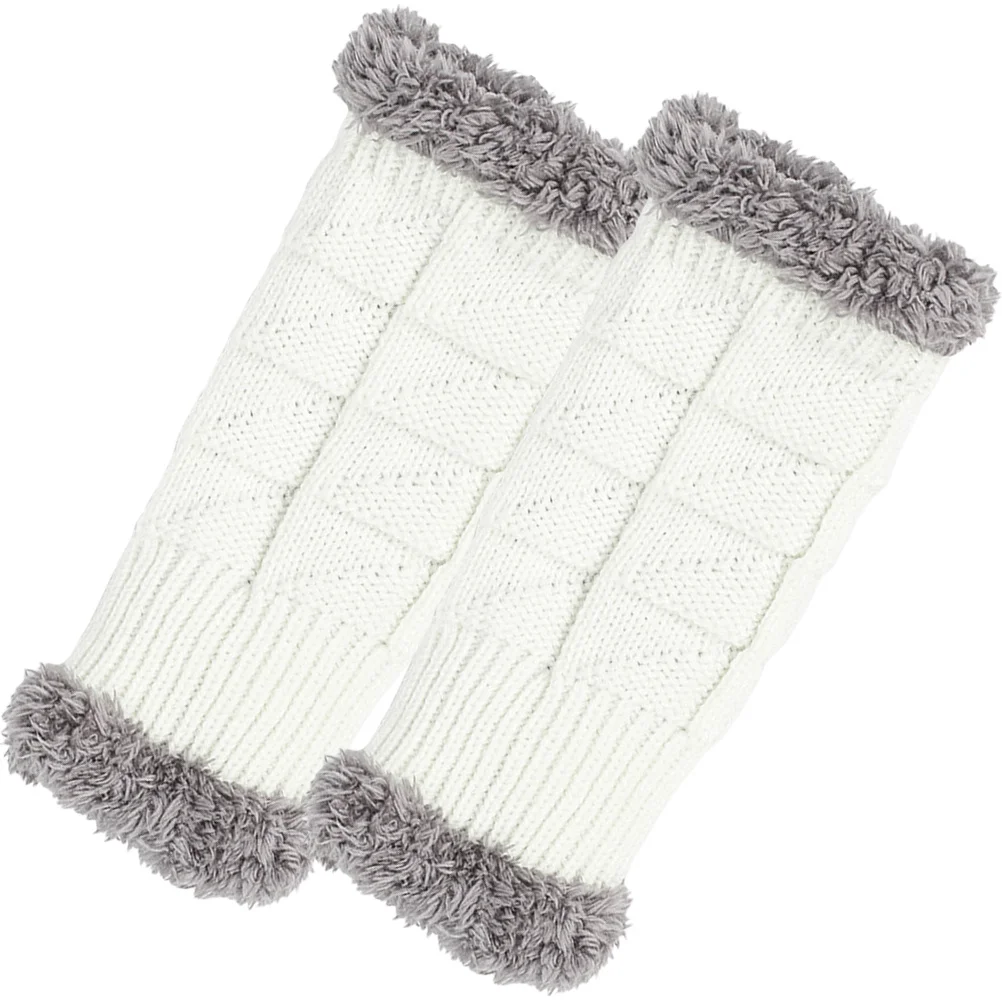 

1 Pair Women'S Half-Finger Gloves Knitted Thermal Warm For -Friendly Comfortable Outdoor Hand Protectors Arm Covers