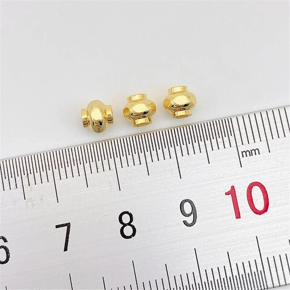 18K vergulde lantaarn parel spacer vat kraal verspreide kraal handgemaakte DIY armband ketting oor accessoire materiaal
