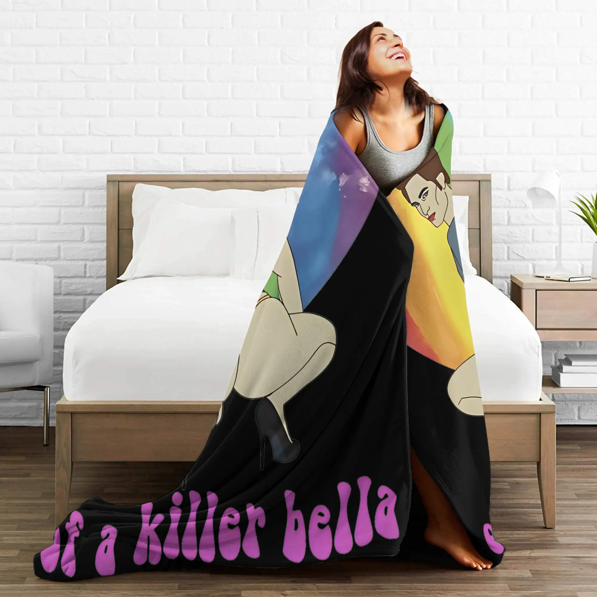 الحمار من القاتل بيلا الشفق ساغا الفانيلا بطانية دافئة رمي بطانية للمنزل ديكور التخييم مضحك المفرش أريكة غطاء سرير