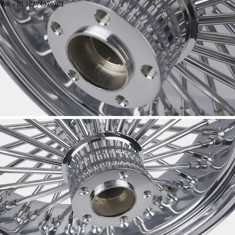 

Задние хромированные мотоциклетные колеса 18x3.5 дюймов, из алюминиевого сплава и железа, для Harley Softail 2018-2023 и Touring 2014-2023