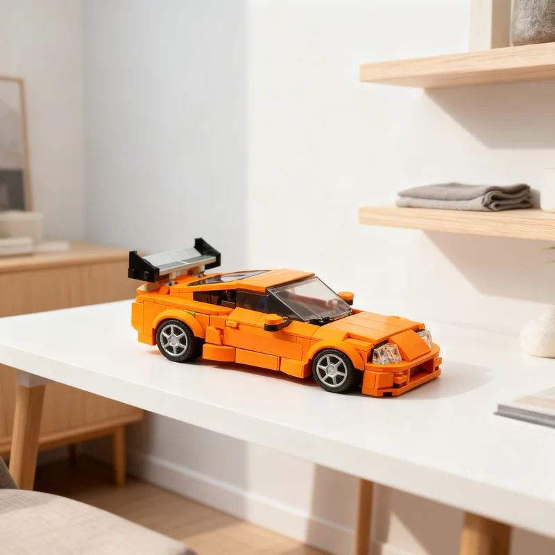 

408pcs MOC Toyota Supra Mk4 F City Champions Model Building Blocks Creative DIY Gift Display Decor Assemble Premium Adult Kids