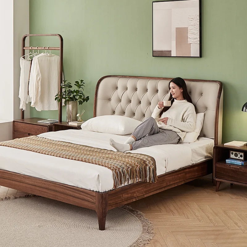 

Customizable Black Walnut Bed