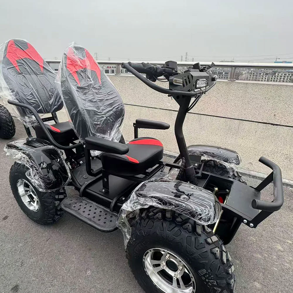 Outdoor Riding Electric Scooter Dual Seat 6000W Off Road Model With High Power Motor