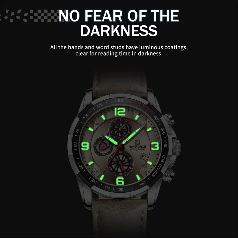 2022 Top Brand Luxury NAVIFORCE 100% Original Fashion Watch For Men Multifunction Sport Waterproof Man Quartz WristWatches Clock