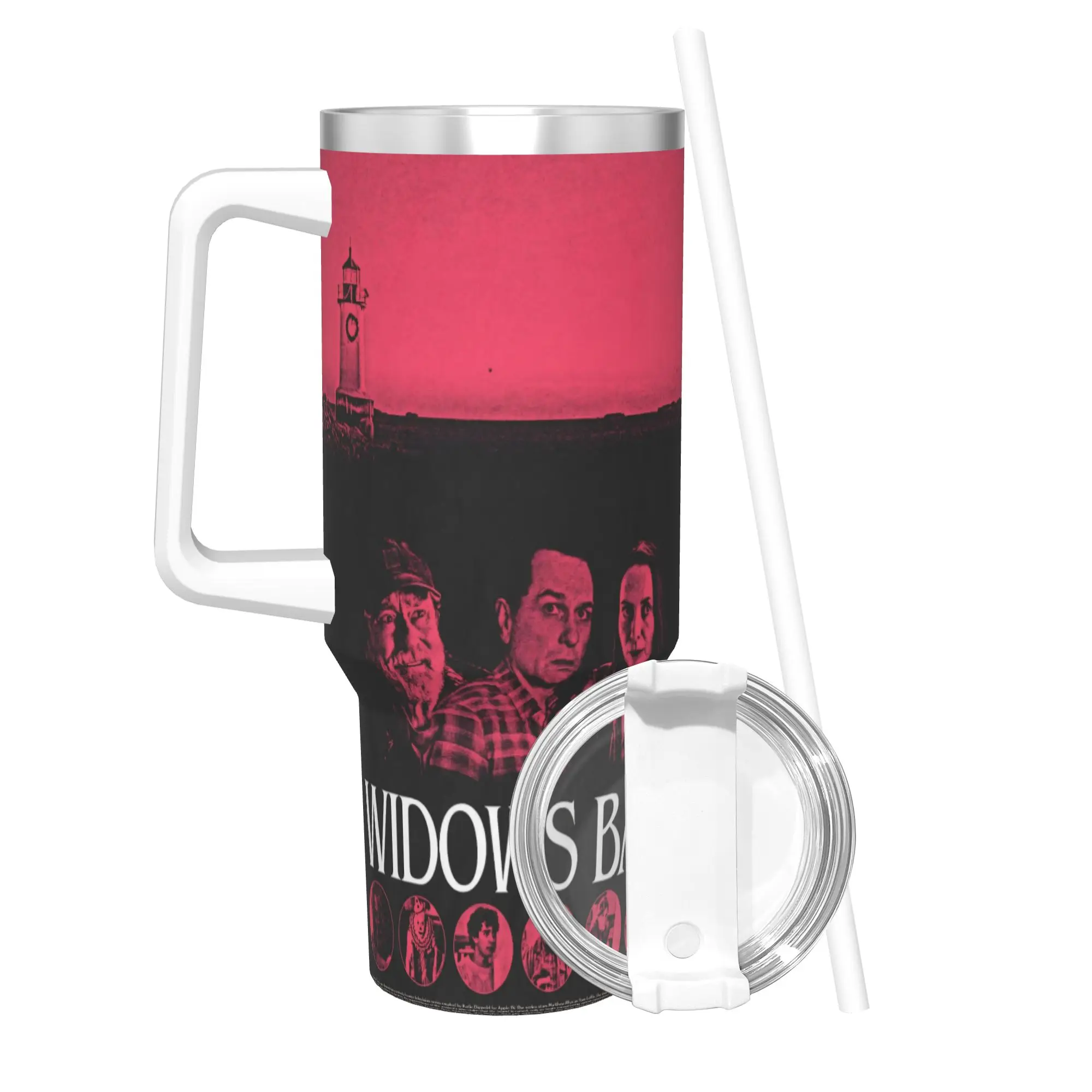 Widow's Bay Horror Movie 2026 Tumbler 40oz Stainless Steel Double Wall Vacuum Insulated  Tumblers Mug With Straw