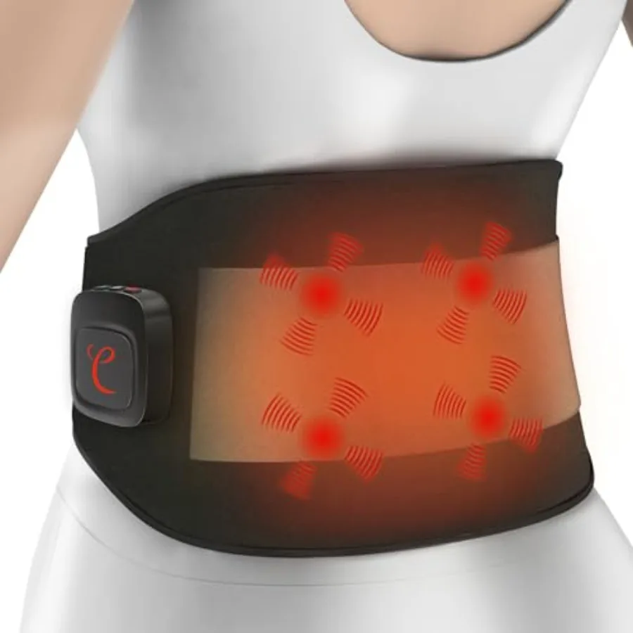 

Comfytemp XL Cordless Heating Pad with Massager for Lower Back Pain Relief FSA Eligible HSA 2X Large Coverage and Intense Vibra