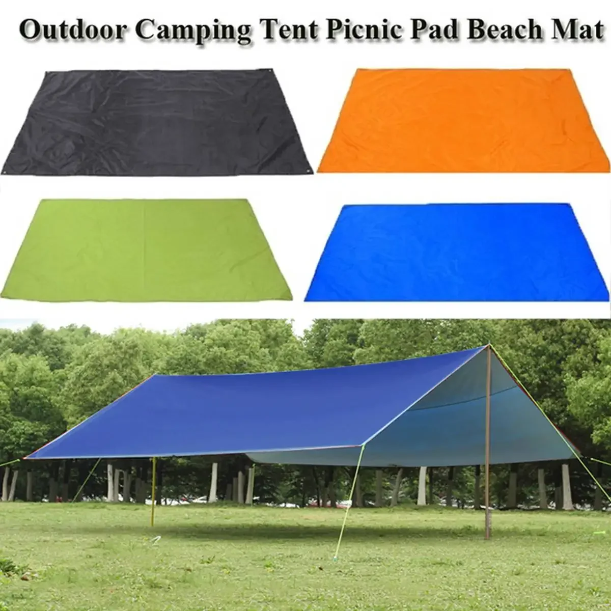 Awning Sun Shelter Beach Outdoor Camping Garden Sun Awning Canopy Sunshade Hammock Rain Fly Tarp Waterproof Tent Shade Canopy