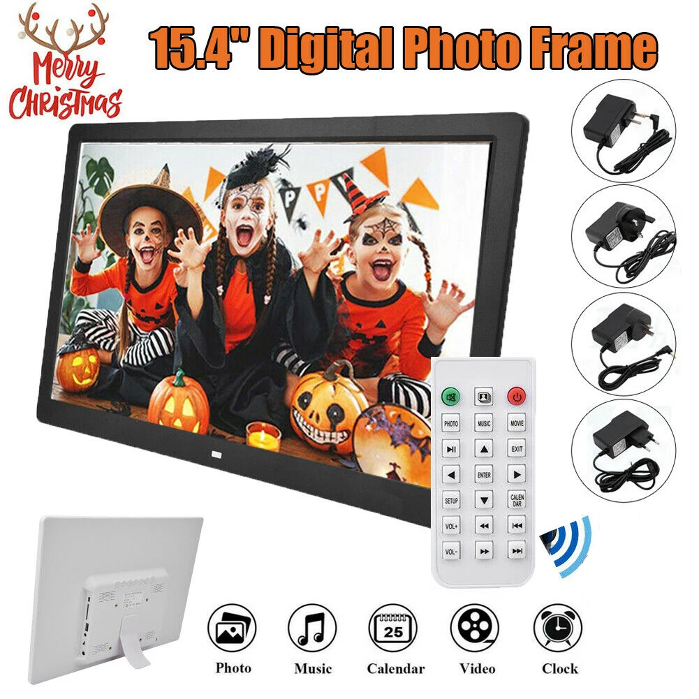 

15.4 inch HD Digital Photo Frame MP3 MP4 Movie Player Alarm Photo Frames Photo Digital Photos Frames