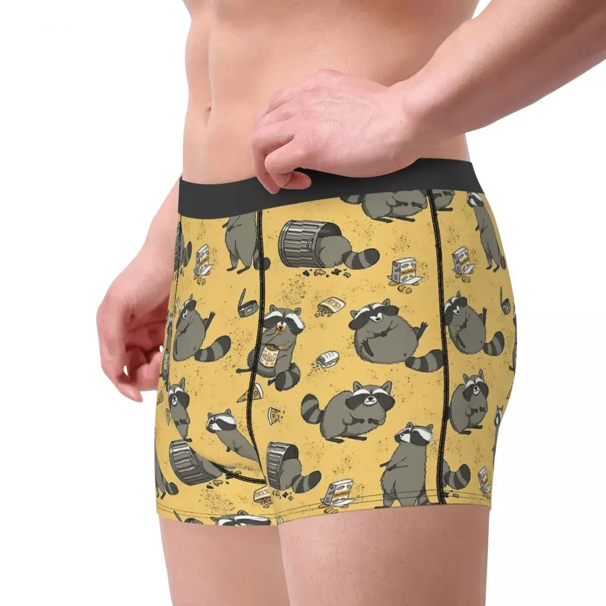 Rascally Raccoons Raccoon Procyon Lotor Animal Underpants Cotton Panties Men's Underwear Comfortable Shorts Boxer Briefs