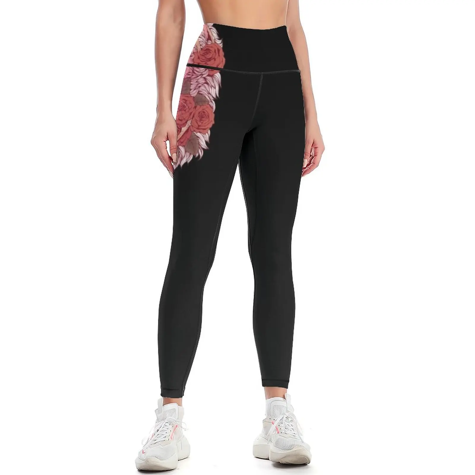 

Lion of Roses Leggings sporty woman push up gym's clothing legging pants raises butt active wear Womens Leggings