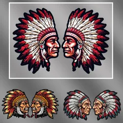2PCS Creative Indian Motorcycle Stickers Motorbike Fuel Tank Side Panels Waterproof Vinyl Decals Racing Helmet Cool Decoration