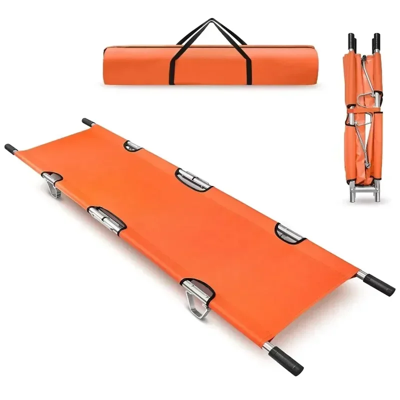 High-quality folding spoon stretcher portable emergency medical first aid equipment for ambulances and clinics