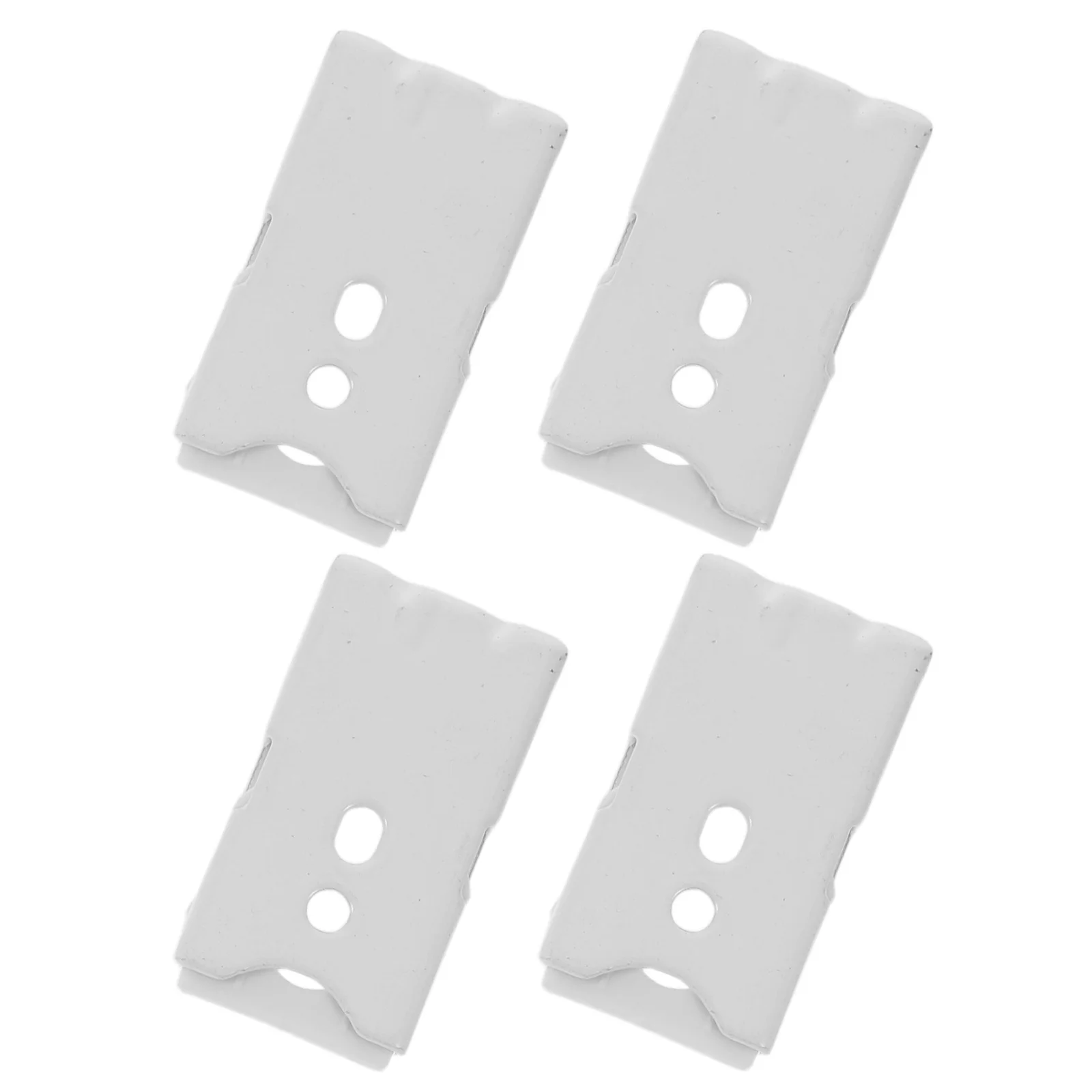 

4pcs 22Mm Curtain Track Mounting Parts Metal Roller Blind Brackets For Top Side Installation Roman Shade Fixing Kit Replacement
