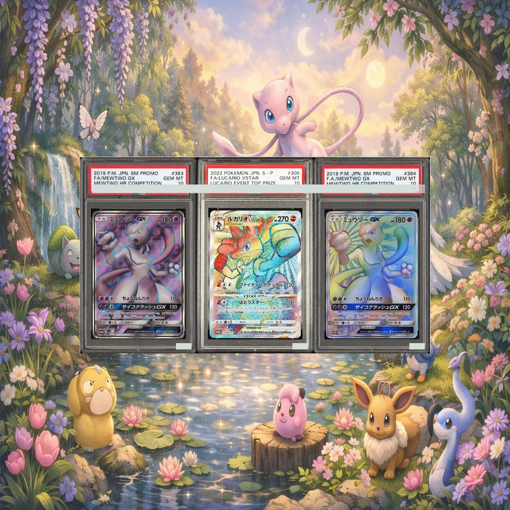 2019 Mewtwo GX HR Competition Winner Promo 363/SM-P Card DIY Proxy PTCG Garaded Collection Card Japanese GEM MT10 Child GIFTS