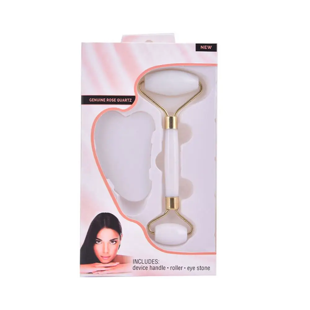 

Girls Anti-Aging Slimming Neck Wrinkle Removal Skin Care Guasha Board Double Head Roller Massager Facial Massager Roller