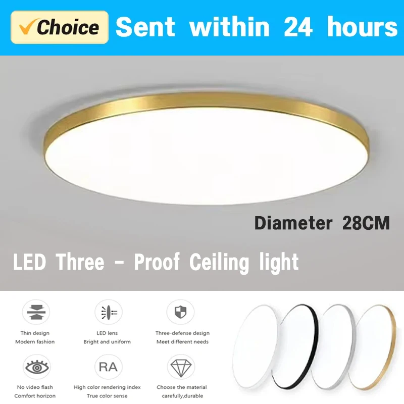 Modern LED Round Ceiling Lamps For Living Room Bedroom Bathroom Dining Room Kitchen Ceiling Light Home Decor Lighting Fixtures
