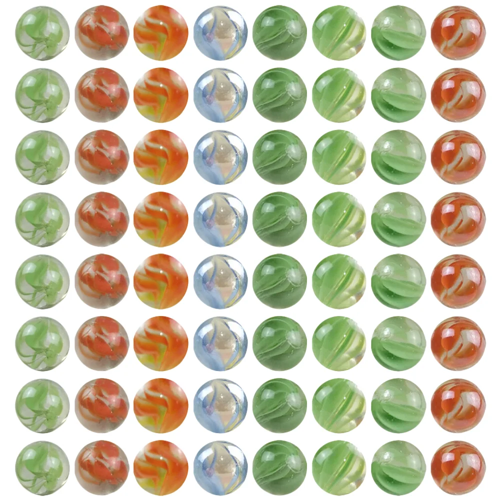 100 Pcs Glass Marbles Colorful Decorative Balls 16mm Fish Tank Vase Flower Pot Toy Shooter Marble Game Kids Ages 4 8